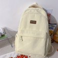 thumbnail image 1 of Upgrade Your School Style with our Corduroy Student Backpack - Perfect for Casual Travel too!, 1 of 5