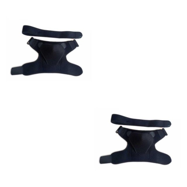 Naiovety Mujeres Hombres Portátil Ajustable Solo Hombro Brace Baloncesto Compresión Correa Hombros Soporte Cinturón Accesorio Deportivo 2Conjunto