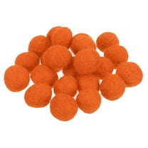 Uxcell Wool Felt Balls Beads Wool Felting Pom 1.5cm 15mm Orange for Home Crafts Handcrafts Project DIY Pack of 20