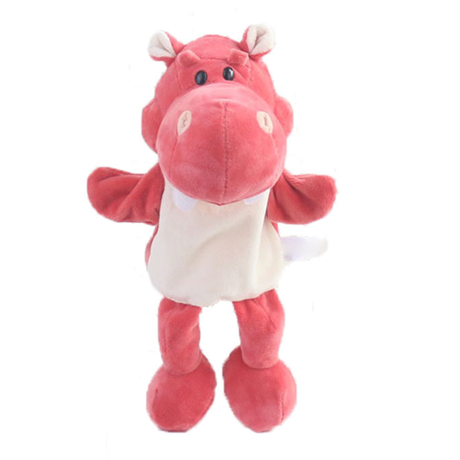 Hippo Soft Plush Animal Hand Puppets for Kids Storytelling Game Props 