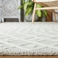 thumbnail image 4 of SAFAVIEH Blossom Aspen Aztec Geometric Wool Runner Rug, Silver/Ivory, 2'3" x 8', 4 of 8