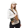 thumbnail image 2 of Freedom Paws Patriotic Siberian Husky Vintage Memorial Day All Over Print 3D Canvas Tote Bag Husky Dog Lover Gifts Reusable Handbag - 12006, 2 of 5