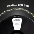 thumbnail image 3 of TPU Filament, 64D TPU Filament 1.75mm, Flexible Soft 3D Printer Filament 1kg Spool, Dimensional Accuracy +/- 0.05, Cyan, 3 of 5