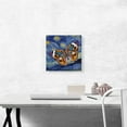 thumbnail image 2 of ARTCANVAS Starry Night Van Gogh Butterfly Canvas Art Print - Size: 12" x 12" (0.75" Deep), 2 of 9