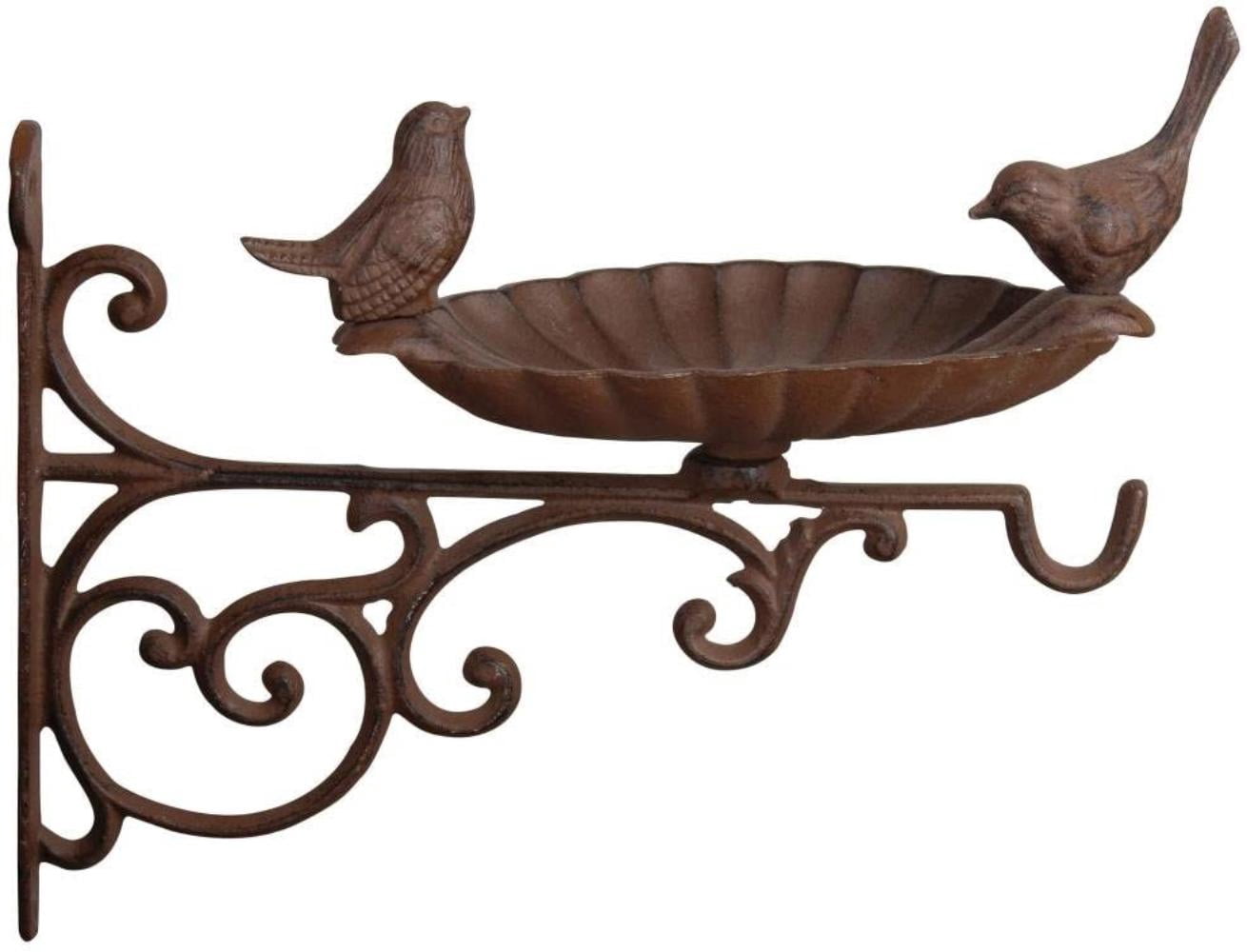 Esschert Design FB163 Cast Iron Birdbath with Bracket, Beautiful Cast Iron  Hook With Birdbath By Brand Esschert Design USA - Walmart.com