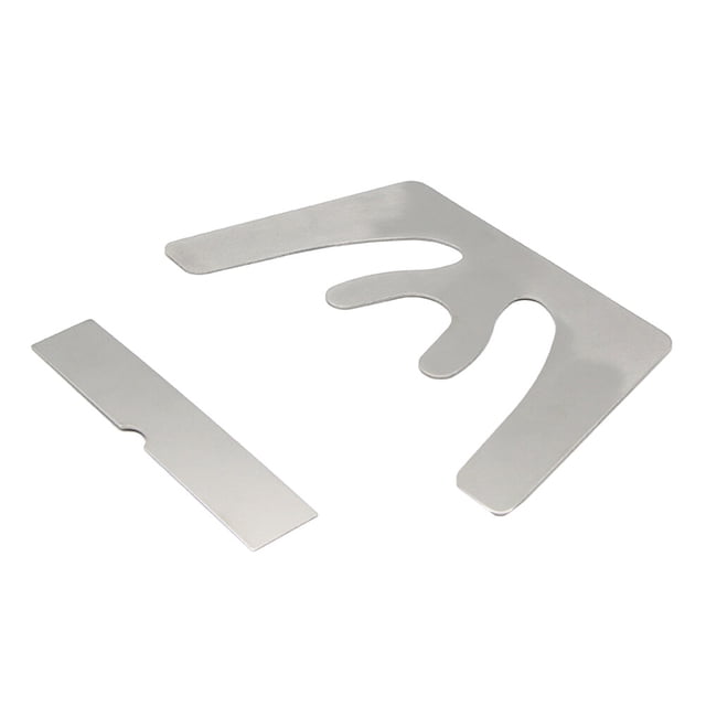 2 Pcs Plaque de Mâchoire Maxillaire en Acier Inoxydable Autoclavable Outil de Protection Buccale