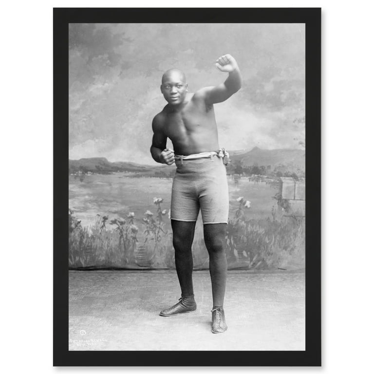 Heavyweight Boxing Champion Jack Johnson Full Length Boxing