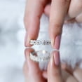 thumbnail image 5 of Rosec Jewels Lab Created Diamond Anniversary Band Ring (EF-VS Quality Certified) - Ready to Gift, 18K White Gold, US 8.50, 5 of 9