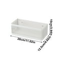 thumbnail image 3 of Uutvmp 1 Pcs Magnetic Shelf for Fridge Shelves for Whiteboard Classroom Basket Organizer Holder Locker Storage Magnetic Bin Box Containers for Side Of Refrigerator, White, 3 of 7