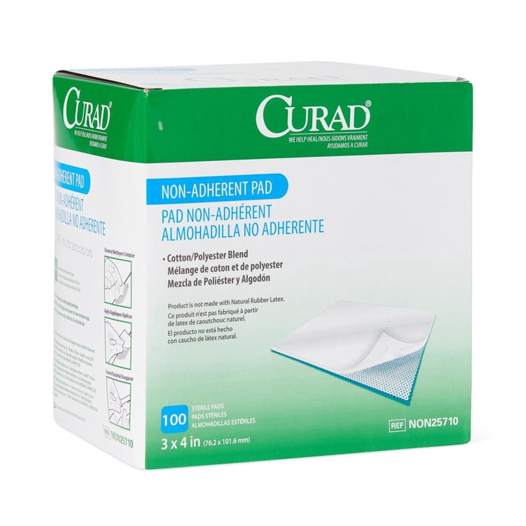 Curad Sterile Non-Adherent First Aid Gauze Pads, 3" x 4", 100-Count photo 5