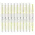 thumbnail image 1 of Unique Bargains Highlighter, Double Ended, Broad and Fine Tips, Yellow, 10 Count, 10 Pack, 1 of 6
