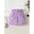 thumbnail image 6 of Suealasg Little Girl Summer Outfits 1T 2T 3T 4T 5T 6T Kids Girls Ruffle Sleeveless Tank Tops + Belted Skirt Set Child Girl 2Pcs Birthday Party Clothes, 6 of 9