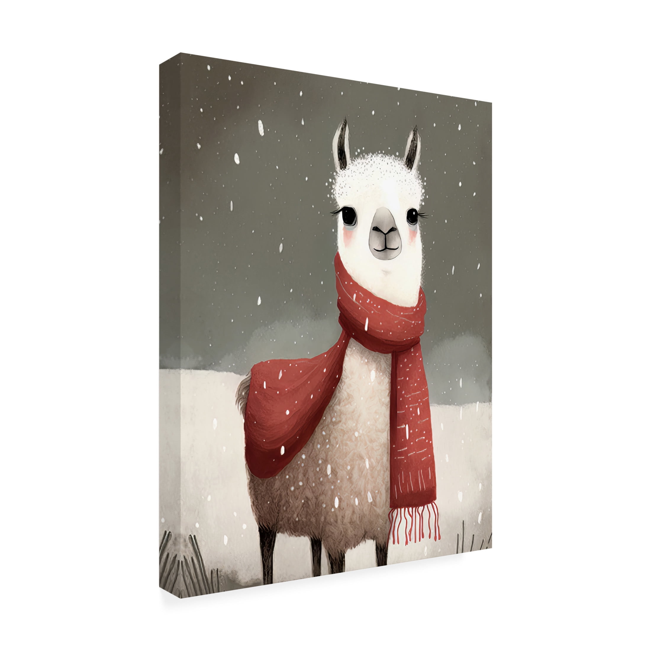 Canvas Wall Art - Bilge Paksoylu 'Lama 1' Wall Art for Living Room, Bedroom, or Office Décor by Trademark Fine Art - 35 x 47 Inches