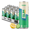 Bum Energy Citrus Burst Energy Drink, 112 mg Natural Caffeine, 12 fl oz, 12 Pack