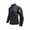 Black, variant on Cmfcve Outdoor Hiking T-Shirt for Men 1/4 Zipper Long Sleeve Tops Breathable Stand Collared Pullover Shirts