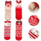 thumbnail image 5 of 4 pares de calcetines navideños cálidos y cómodos de algodón (rojo mixto), 5 of 6
