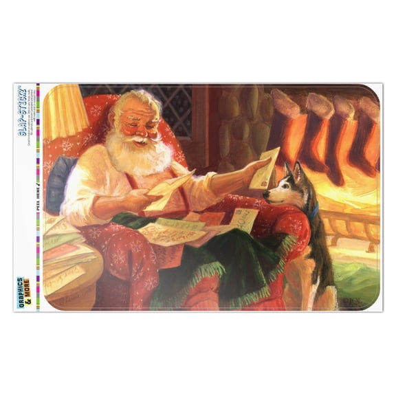 Christmas Holiday Dear Santa Reading Letters Home Business Office Sign