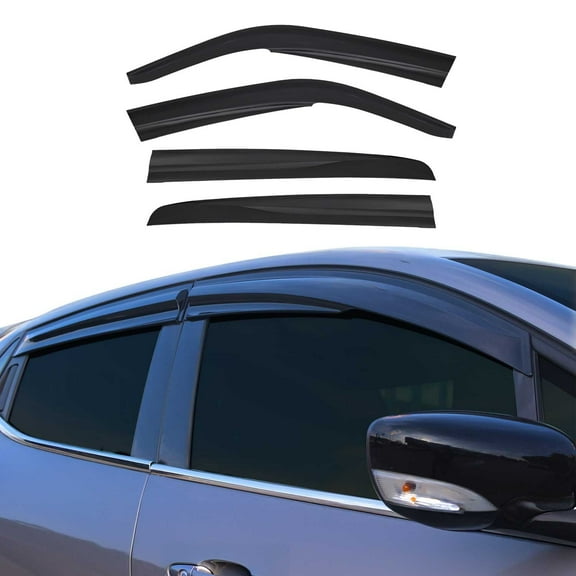 Window Visor Vent Rain Guard Deflector for VW Golf Mk4 1998-2006 Smoke 4 Pcs