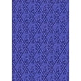 thumbnail image 1 of Ahgly Company Machine Washable Indoor Rectangle Transitional Cobalt Blue Area Rugs, 6' x 9', 1 of 7