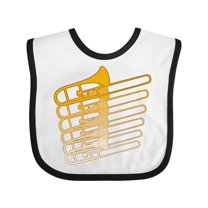 Inktastic Trombone Line Boys or Girls Baby Bib