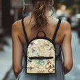 thumbnail image 4 of Eheartsgir Butterflies Design Mini Backpack with Lightweight Zipper Closure Small Backpack for Daily Use, Polyester Ladies Shoulder Backpack for Walk, 4 of 8