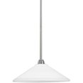 thumbnail image 1 of Sea Gull Lighting Parkfield 15 inch1-Light Pendant Light Fixture Brushed Nickel, 1 of 2