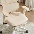 thumbnail image 4 of PUKNLY Ergonomic Office Chair with Footrest, High Back Computer Office Chair with Dynamic Lumbar Support, 2D Headrest, 4D Armrest, Sponge Seat, Mesh Home Office Desk Chair for Adults,Cream, 4 of 9