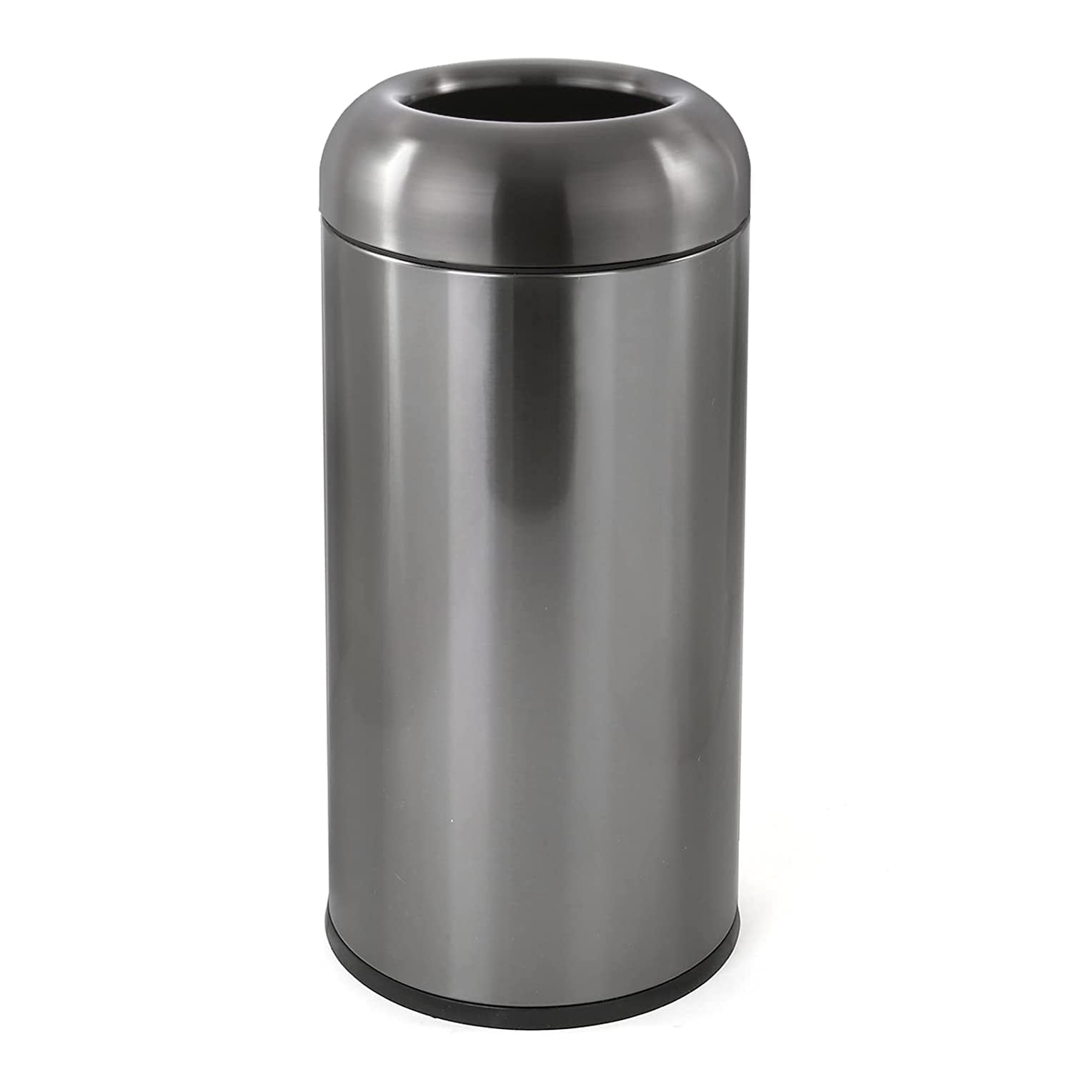KUSONG Stainless Steel Trash Can Outdoor Large Garbage Can with Lid