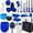 27pcs, variant on 27 32pcs Car Cleaning And Washing Kit with Powerful Handheld Vacuum Cleaner, Brush Set, Windscreen Tool, Gel, Duster, Towel, Tyre Brush, Complete Car Care Tools, Blue