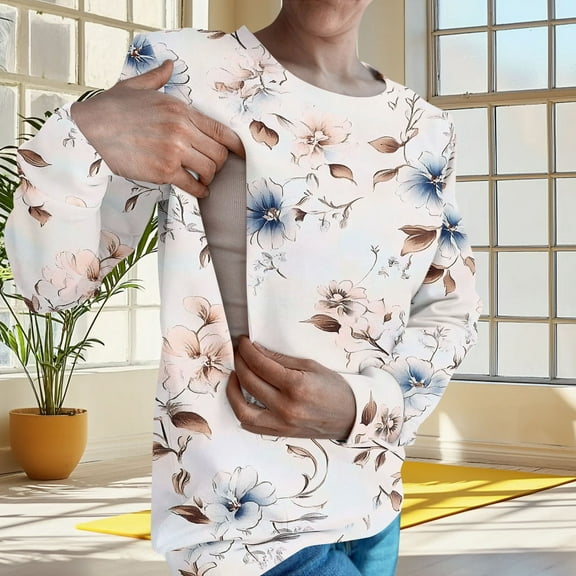 Pohista Crew Neck Sweatshirts Women Shirts Tops Casual Long Sleeve Womens Blouses My Order History