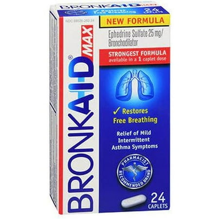 Bronkaid Max, Asthma Relief, 24 Count.