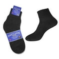 thumbnail image 3 of Diabetic Quarter Socks for Women Physicians Approved Loose Fit Socks 9-11 (Black/3 Pairs), 3 of 3