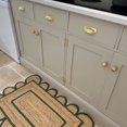 thumbnail image 3 of Shree Exports Hand Woven Farmhouse Jute Area Scalloped Rug (Green, 4x6 Feet), 3 of 5