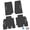 Black w/ Tan Insert, variant on Flextread Floor Mats for 14-18 Jeep Wrangler JKU 4-Door - Mopar Licensed Factory Fit - Black w/ Red Rubicon Insert - 100% Made in USA