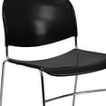 BizChair 5 Pack 880 lb. Capacity Black Stack Chair with