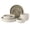 Taupe, variant on Gibson Elite Tahoe Sunset 12 Piece Stoneware Reactive Glaze (Service for 4) Ceramic Plates and Bowls Dinnerware Set - Cream White