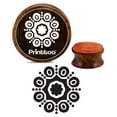 thumbnail image 1 of Printtoo Round Wooden Rubber Stamp Floral Mandala Scrap-booking Craft Textile Stamp-4 Inch, 1 of 2