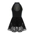 thumbnail image 2 of iEFiEL Girls Floral Lace Sequins Ballet Leotard Mesh Lyrical Latin Dance Dress, 2 of 7