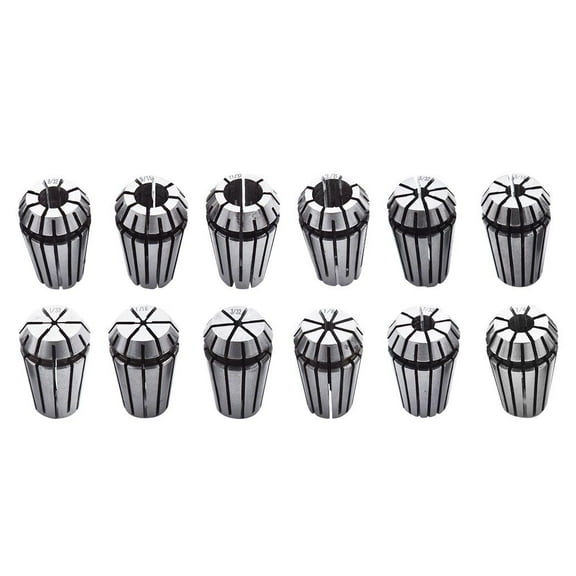 ER-16 Collet Set 12Pcs ER-16 Spring Collet Set 1/32-3/8 CNC Super Precision 3/32 7/32 11/32