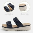 JABASIC Women Slide Sandals Comfortable Adjustable Double Buckle ...