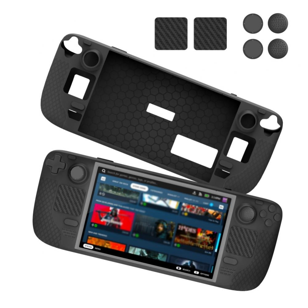Silicone Protective Case for Steam Deck, Soft Protector Cover with 4
