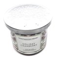 thumbnail image 2 of Huntington Home Holiday Cranberry Soy Blend 3-Wick Scented Candle 14 oz, 2 of 2