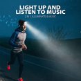 thumbnail image 5 of Los auriculares Bluetooth llevaron la tapa de la lámpara al aire libre noche corriendo iluminación roja azul luz de advertencia intermitente, 5 of 5