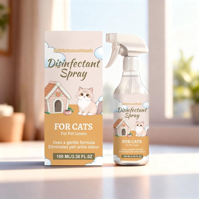 Pet Odor Eliminator Spray, Deodorizer for Dogs and Cats, Urine Stain Remover, Natural Enzymatic Cleaner, Carpet Furniture Freshener, Safe Non-Toxic Pet Deodorizing Spray, Air Freshener, Pet Safe