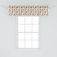 thumbnail image 2 of Ambesonne Floral Window Valance, Lilies Blossoms Skull, 54" X 12", Pink Orange Green, 2 of 3