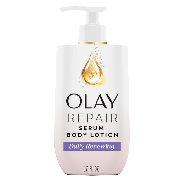 Olay Daily Renewing Body Lotion with Triple Complex, 96 HR Moisture, Fast-Absorbing Repair Care, 17 fl oz