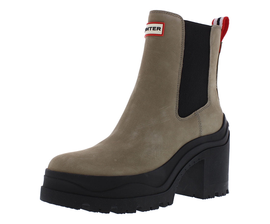Hunter Womens Commando Chelsea Boots - Walmart.com