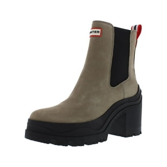 Hunter Womens Commando Chelsea Boots - Walmart.com