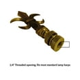 thumbnail image 3 of Home Concept 40" Metal Fleur De Lis Lamp Finial, White, 3 of 4