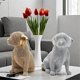 thumbnail image 2 of Nordic Modern Luxury Labrador Dog Figurine with Point Beads - Elegant Home Animal Decor for Dog Lovers, 2 of 5